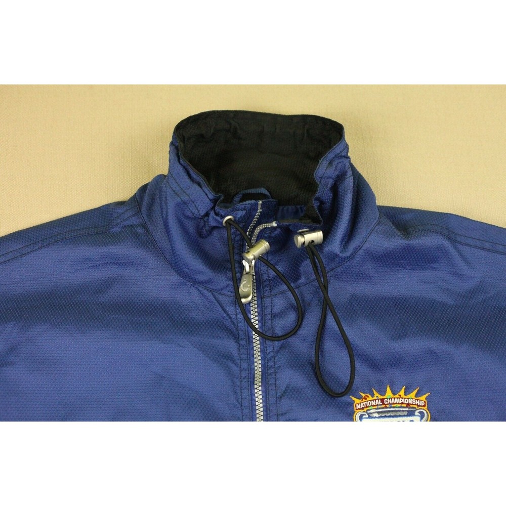 Vintage 2000 Nokia Sugar Bowl Mens Sz L Full Zip Textured Windbreaker Jacket EUC - Picture 10 of 12